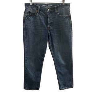 OLD NAVY JEANS, Size 8, โHigh-Rise Slouchy Straightโ Button Fly Jeans, Excellent